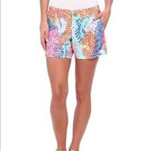 Lilly Pulitzer Callahan shorts coral reef size 0 Y2K preppy